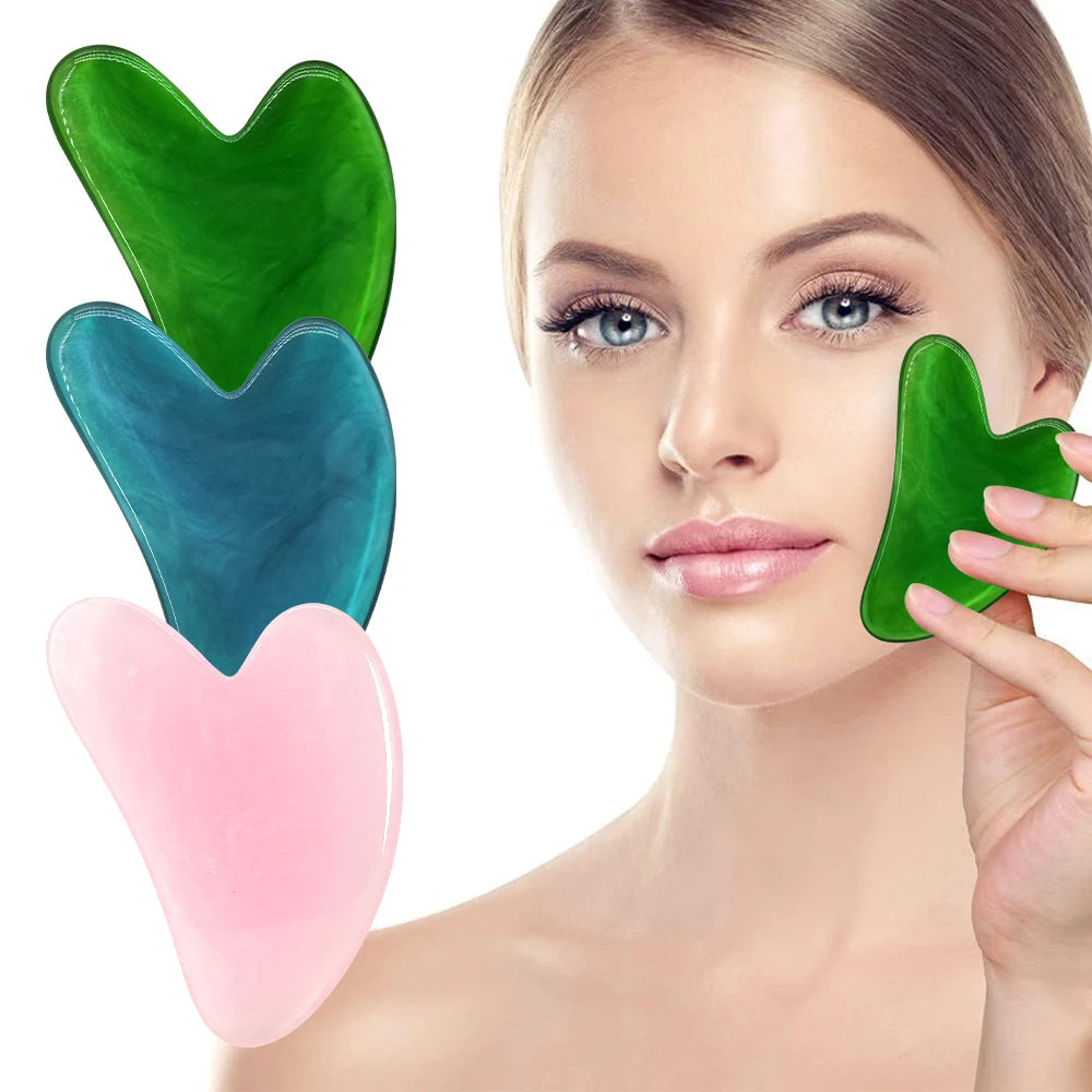 Natural Rose Quartz Gua Sha Tool Facial Massage Scraper for Skin Lifting & Tension Relief Ideal for Daily Skincare Routine Oasis Select