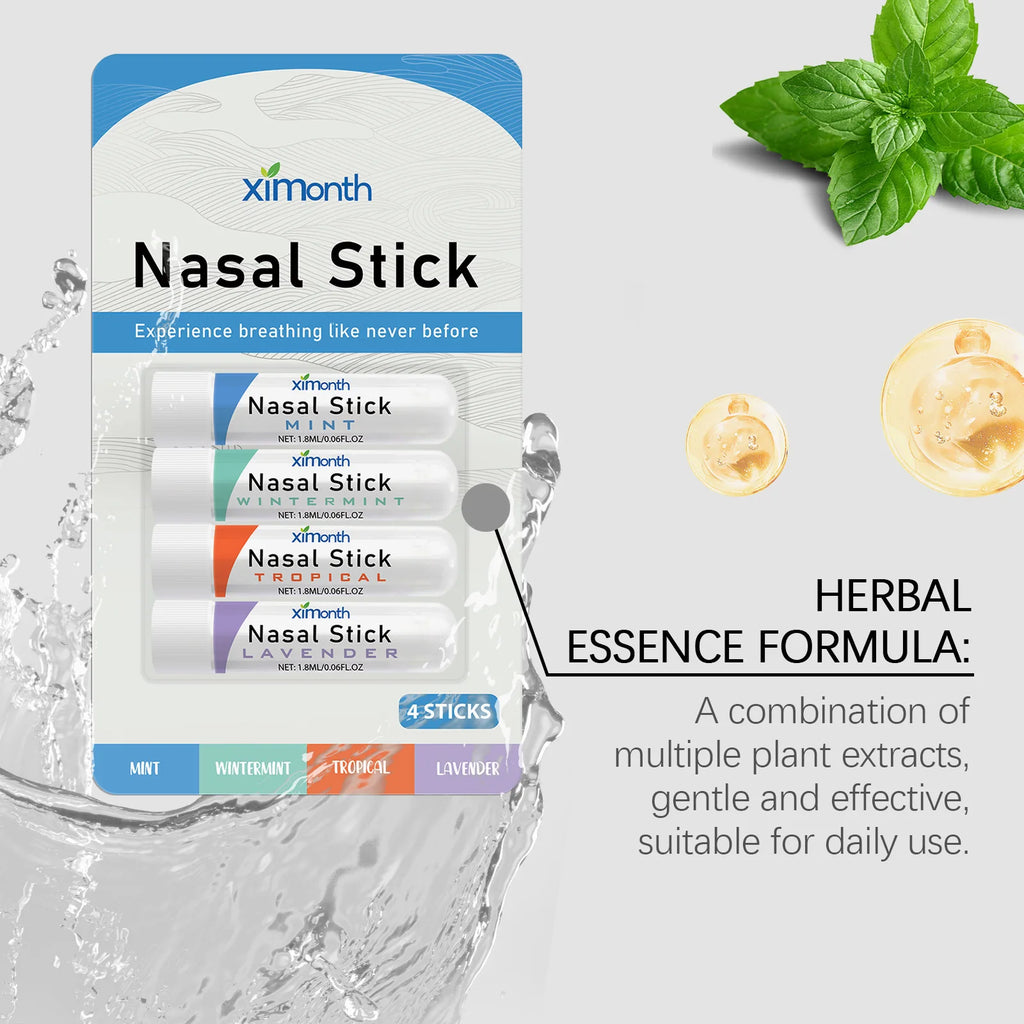Ximonth Aromatherapy Nasal Inhaler Sticks 4-Pack – Cooling Oil Aromatherapy Inhaler Oasis Select