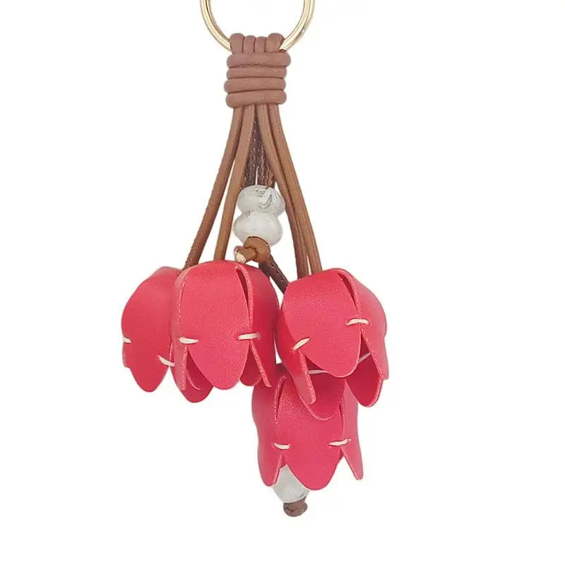 Tulip Flower Bag Charm – Floral Pendant for Handbag & Keychain Bag Charm Pendant Oasis Select A3