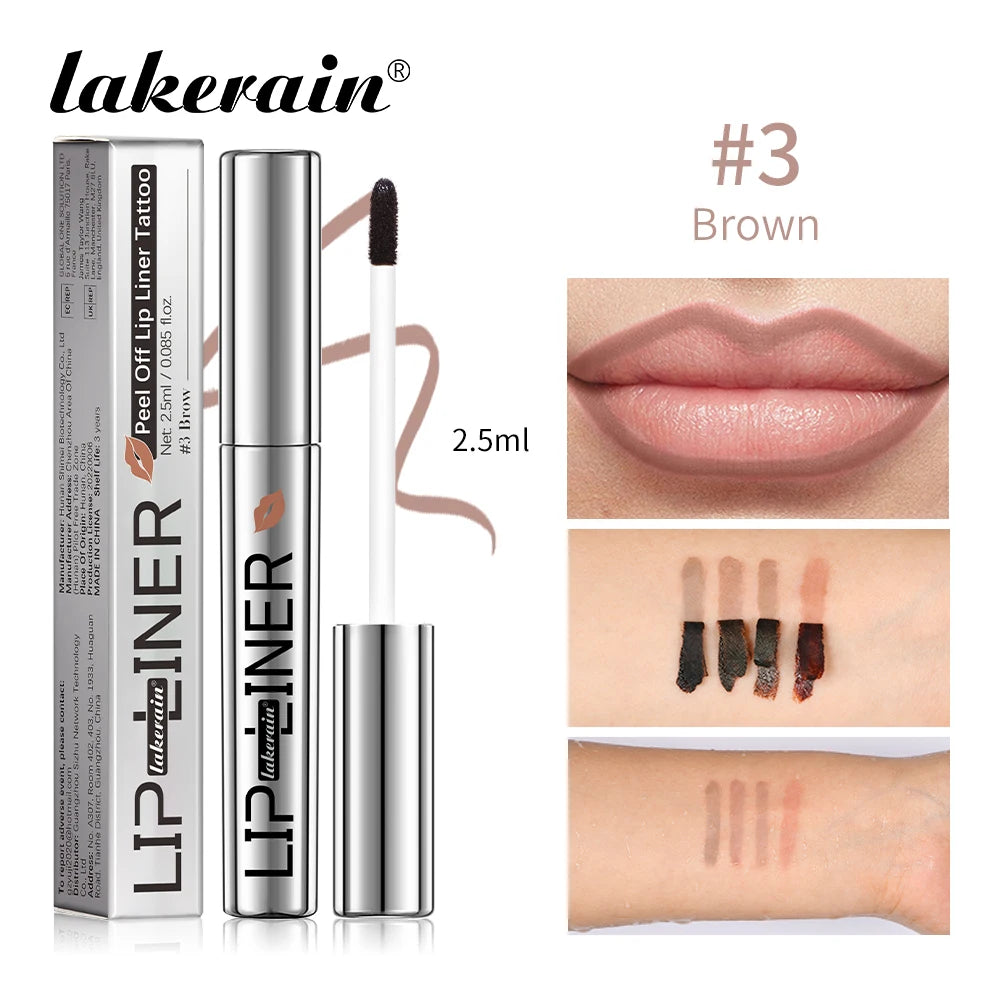 4colors Peel Off Lip Liner Waterproof Long Lasting Lipliner Pencil Moisturising Lips Gloss Tattoo Lipgloss Lipsticks Cosmetics Oasis Select 03