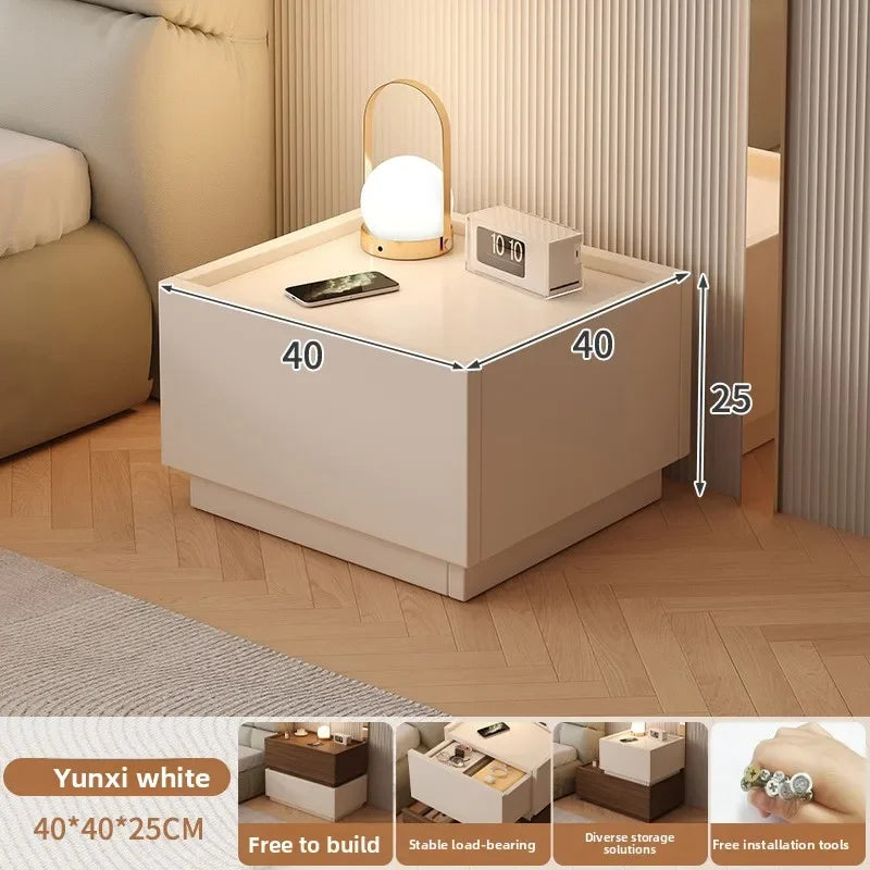 Multi-functional Household Goods Bedside Table Storage Side Bedroom Bedside Table Oasis Select Single draw A