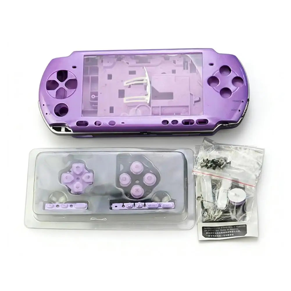 Full Replacement Housing Shell Kit for PSP 3000 Console Complete Case Cover With Buttons Screws DIY Repair Parts for PSP3000 03 Oasis Select purple