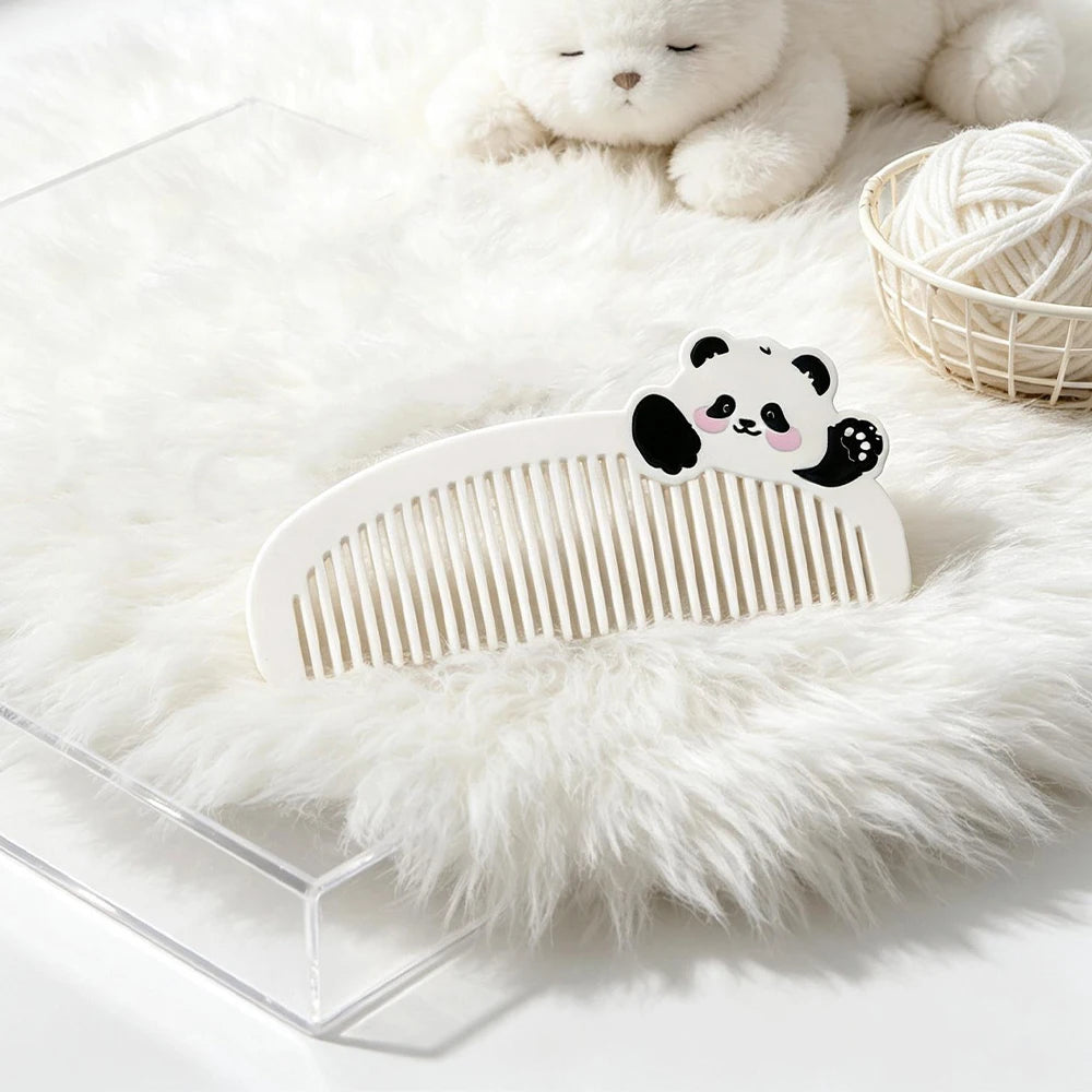 Cute Panda Wide Tooth Pocket Comb – Portable Travel Comb Pocket Hair Comb Oasis Select