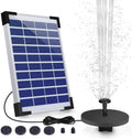 12W Solar Water Fountain DIY Solar Panel Pond Pump with Nozzles Sprays for Garden Decoration Bird Bath Fish Tank Pond Patio Oasis Select 5.5W