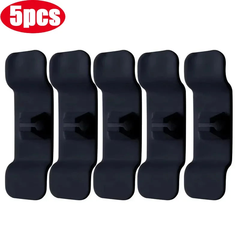 1/5/10pcs Cord Winder Cable Management Clip Cable Holder Keeper Organizer For Air Fryer Coffee Machine Kitchen Appliances Oasis Select 5PCS Black