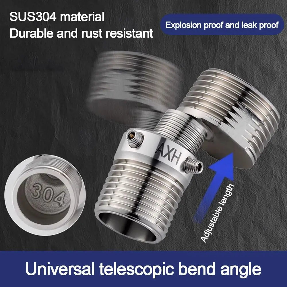 Stainless Steel Angled Curved Foot Lengthened Angle Adjustment Eccentric Screw Corner Wall Mounted Thickened Oasis Select