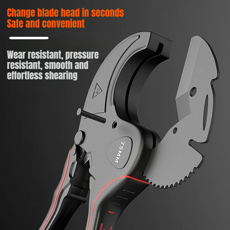 JUSTINLAU 1PC Self-locking Ratchet Professional PVC PPR Hot Melt Pipe Shear Detachable Water Pipe Pliers Hydraulic Tool Oasis Select