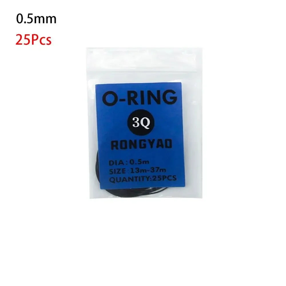 200Pcs/Set Repair Tools Rubber O-Ring Thickness 0.5mm/0.6mm Waterproof Watch Back Case Rubber Boxed for Watchmaker O-Ring Gasket Oasis Select 0.5mm