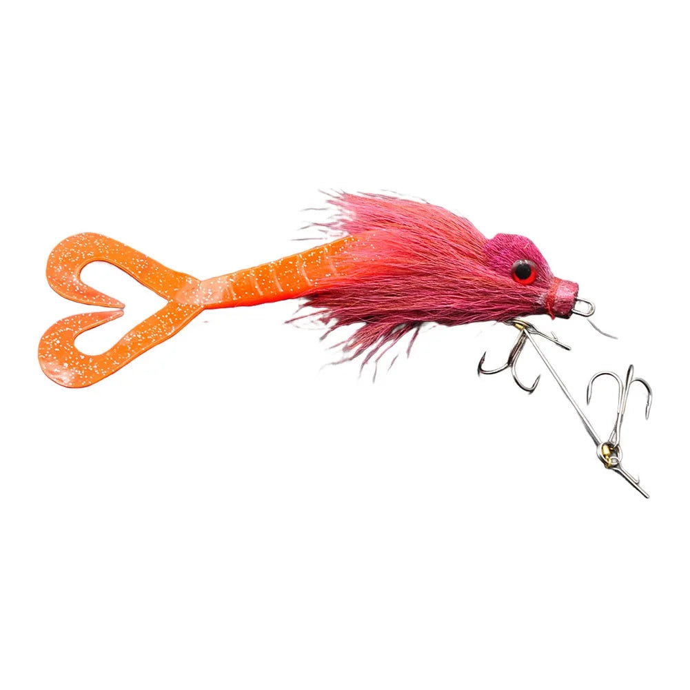Multi Jointed Swimbait 22cm 36g Hard Artificial Fishing Lure Simulation Mouse Shape Effective for Predator Fish Oasis Select pink
