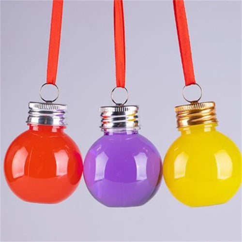 10-Pack Fillable Clear Christmas Ball Ornaments – 50ml DIY Baubles Christmas Ornaments Oasis Select