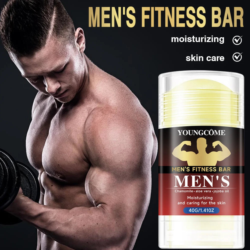 Men's Fitness Bar 1/2/3Set 72H Anti-Sweat Odor Control - Niacinamide,Retinol,Hyaluronic Acid, Gym Essential, Sensitive Skin Safe Oasis Select