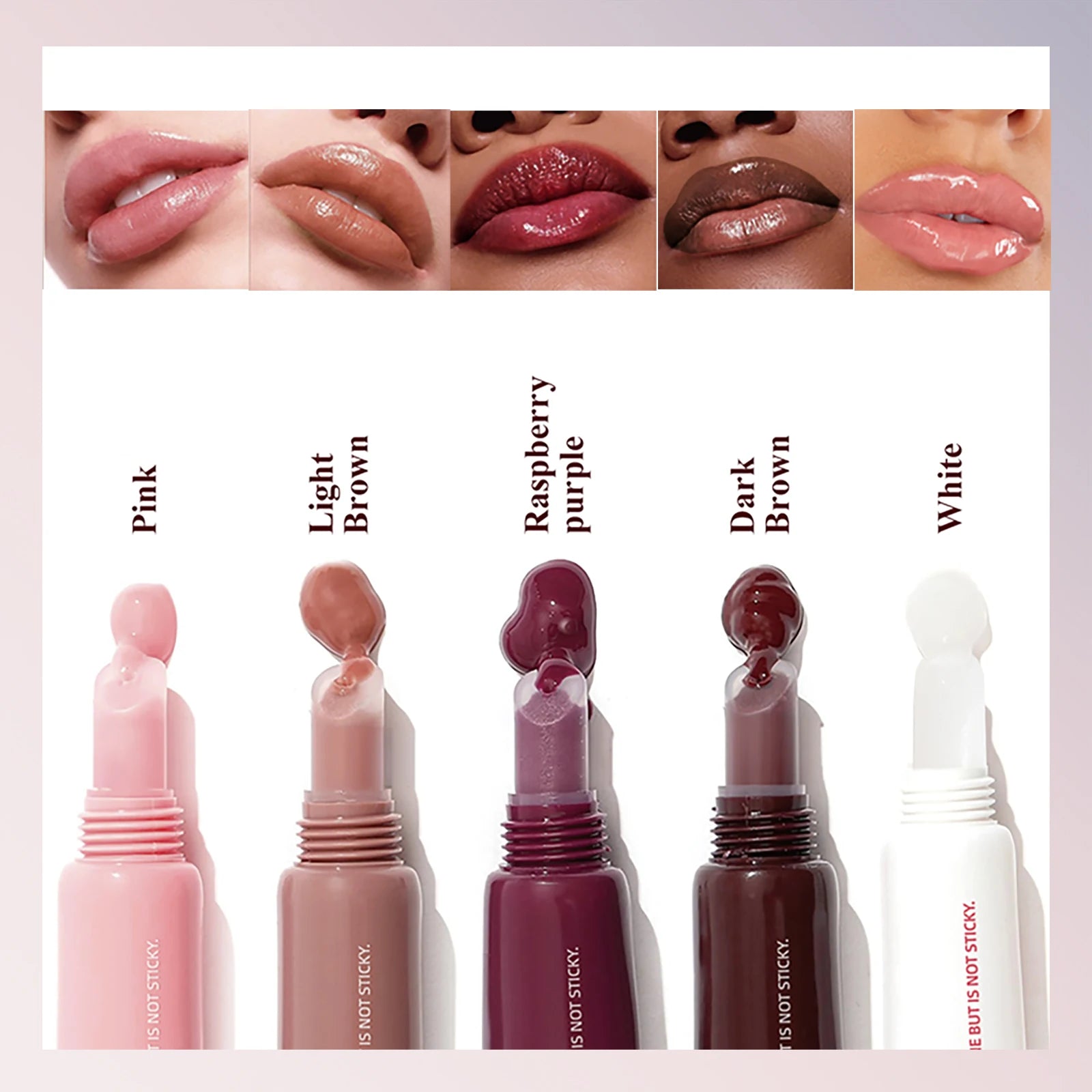 O'Cheal 5-Color Moisturizing Lip Gloss & Lip Mask Glaze 10ml