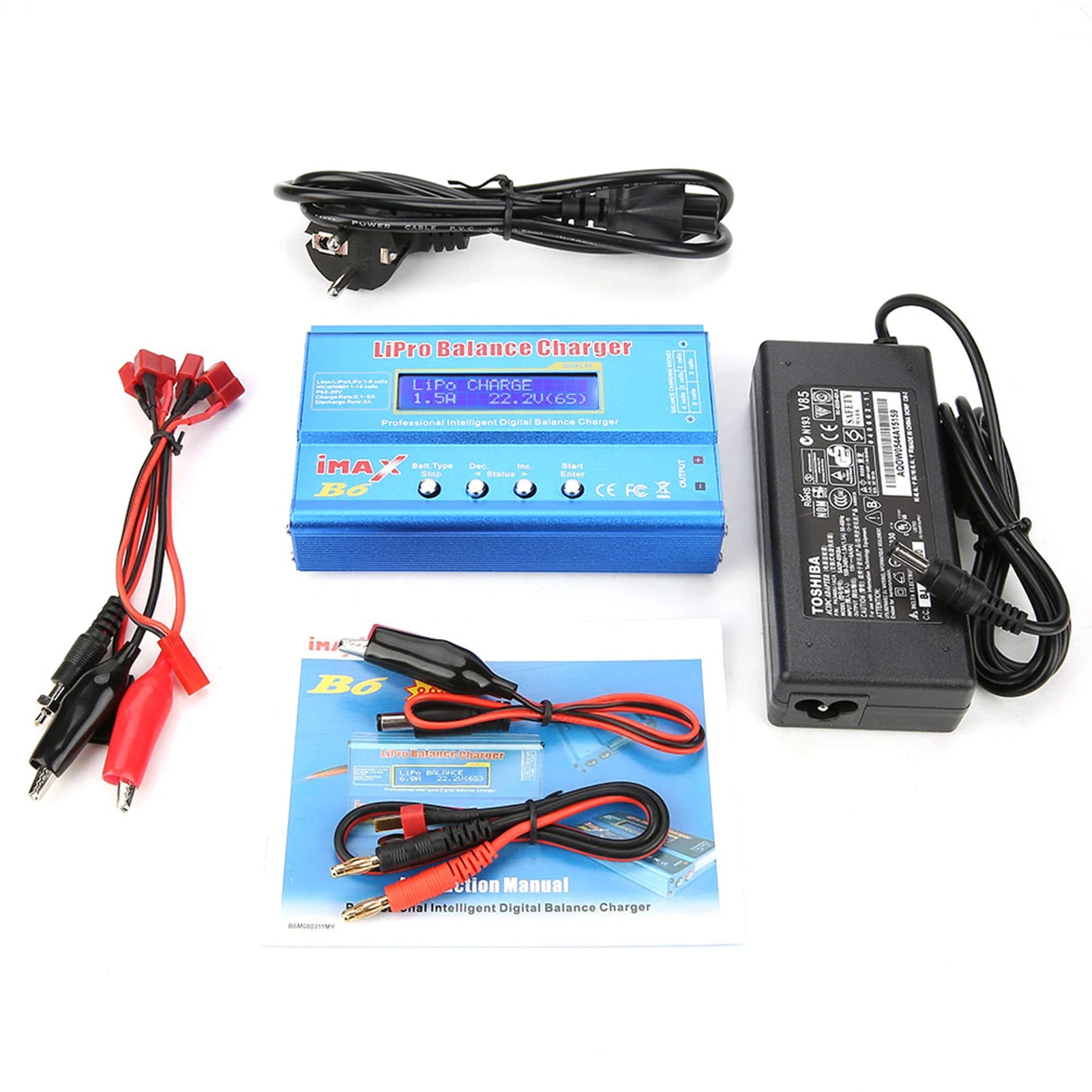 B6 80W Digital LCD Balance Discharger for LLiPo NiMH RC Battery Battery Balanced Oasis Select B