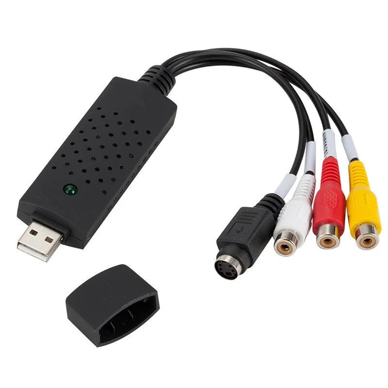 USB Audio Video Capture Card Adapter USB 2.0 to RCA Video Capture Converter with USB Cable For TV DVD VHS Capture Device Oasis Select