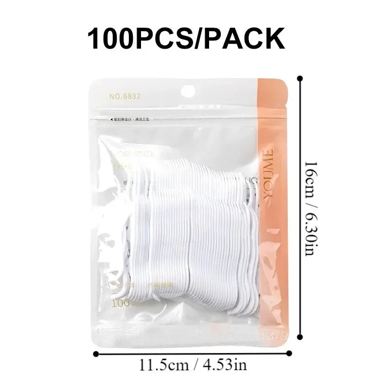 100/300/500pcs Disposable Dental Floss Stick Interdental Cleaning Line Proper Oral Care Portable Flosser For Daily Life Oasis Select