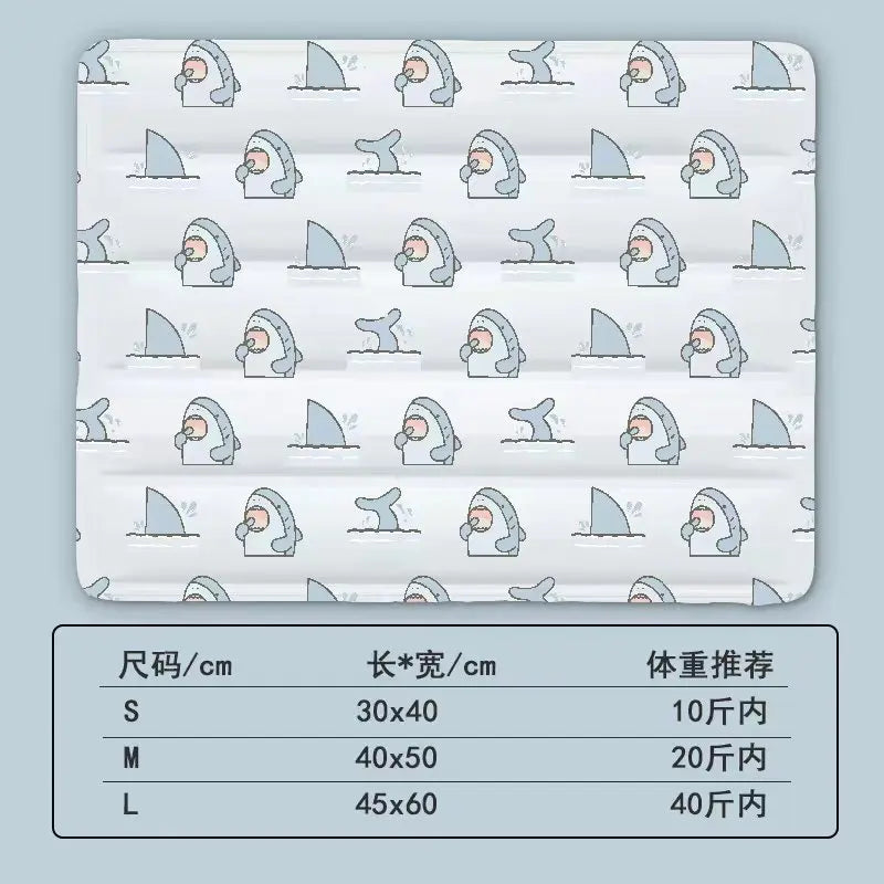 Pet Ice MATS, Mat MATS, Dog Summer Cooling MATS, Cat Ice Beds, Cooling Products, Summer Ice Beds Oasis Select White Shark A M 50x40cm
