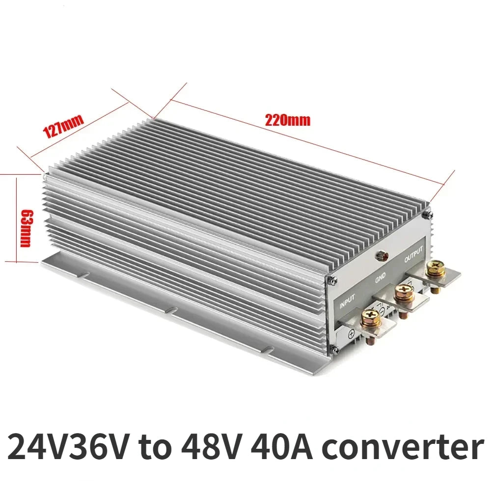 24 Volt to 48 Volt 60A 80A 40A 50A Power Supply 24V TO 48V DC DC boost module converter 24V to 48V Step-up Voltage Regulator Oasis Select 24V-48V 40A