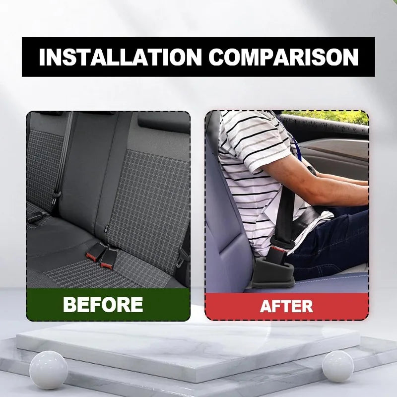 Anti-Slip Silicone Holder 1/2/4PCS Car Seat Belt Slot Fixer Safety Belts Lock Buckle Fixing Auto Interior Decorative Accessories Oasis Select