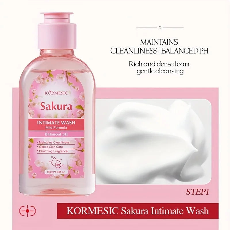 Sakura Women's Intimate Care 5-Piece Set – Cleanse & Refresh Intimate Care Set Oasis Select