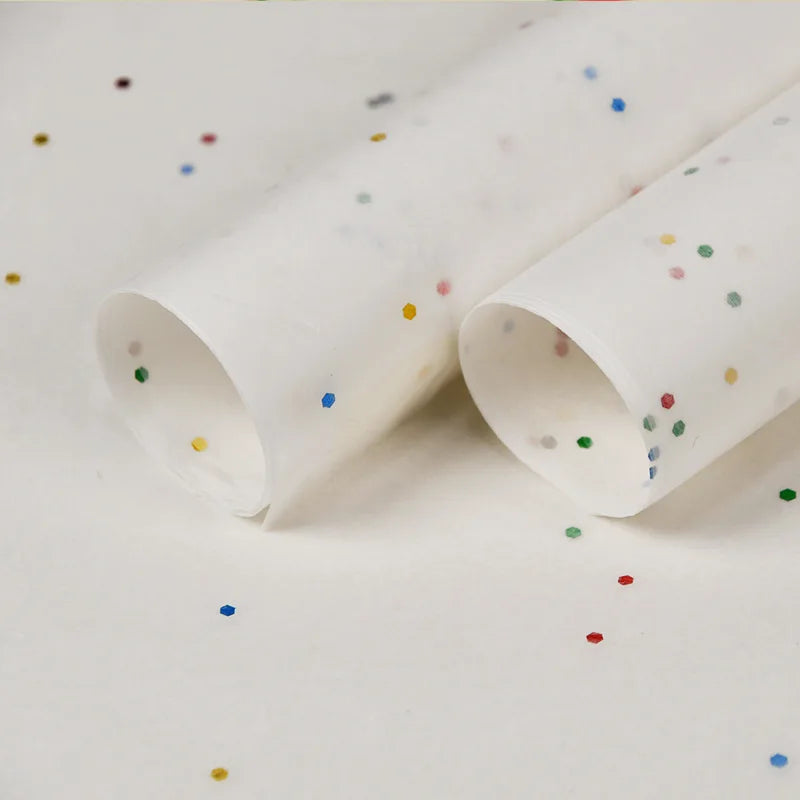 36sheets Christmas Color Tissue Papers Craft Wrapping Paper Wine Shirt Flower Gift Wrap Papers Tissue Packing Material 50*70cm Oasis Select White