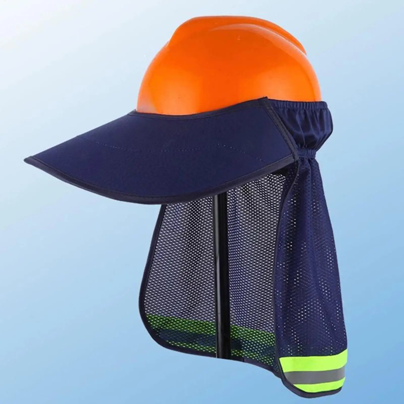 Hard Hat Visor Sun Shade Hard Hat Sun Visor Reflective Strip Protective Helmet Accessories for Warehouse Gardening Working Men Oasis Select