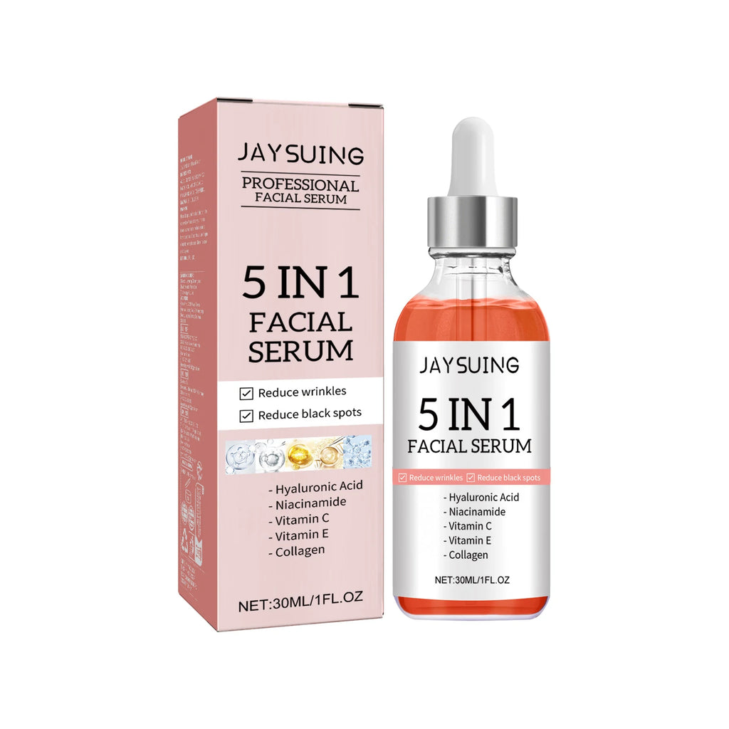 Jaysuing 5-in-1 Skincare Set – Anti-Aging Serum, Cream & Patches Anti-Aging Skincare Set Oasis Select Facial Serum