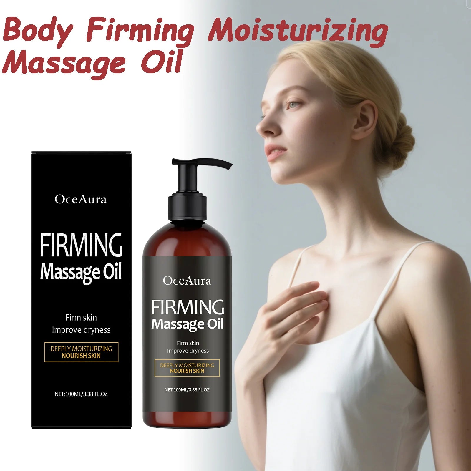 OceAura Body Firming Massage Oil – Moisturizing & Tightening Body Firming Oil Oasis Select