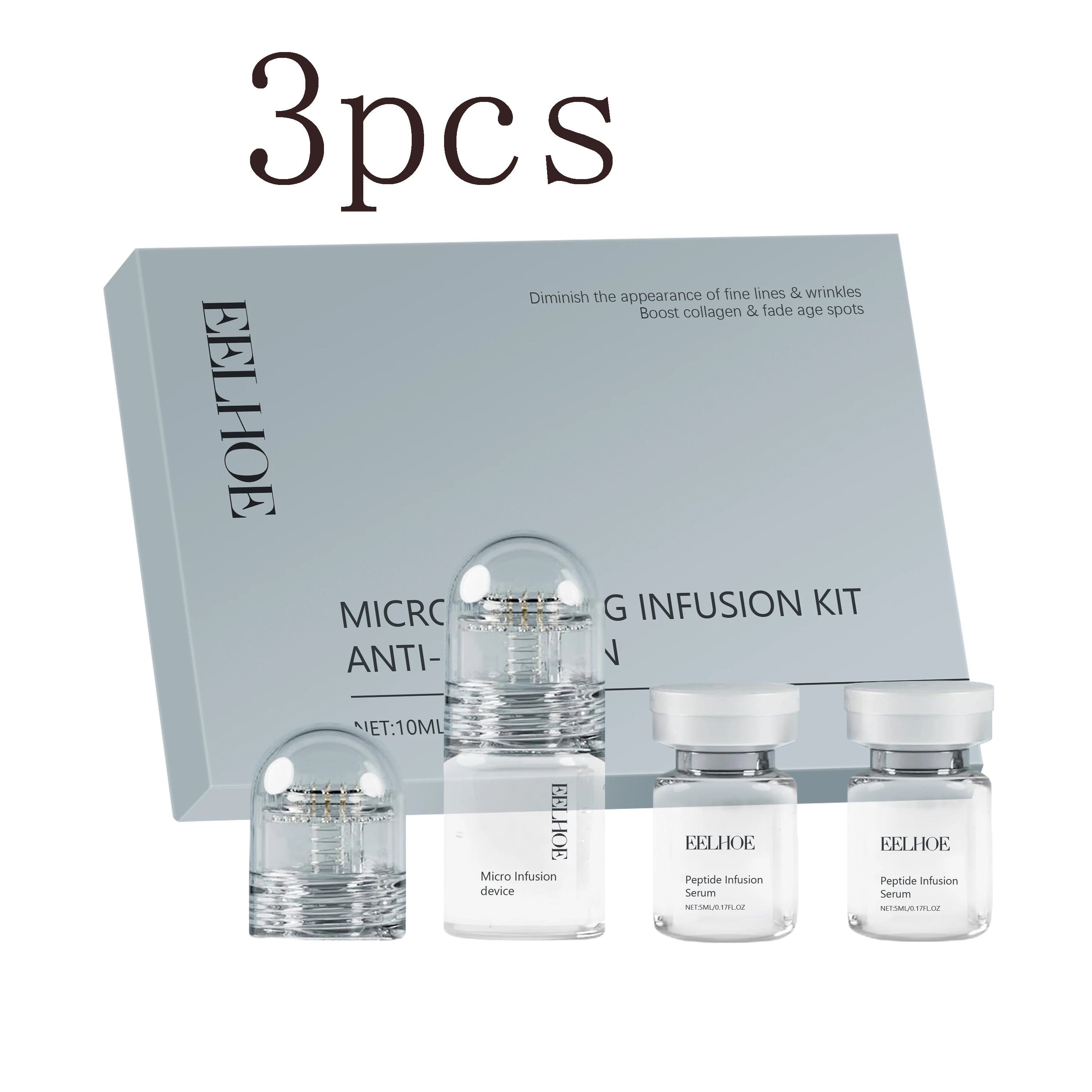 Hyaluronic Acid Facial Roller Set – Daily Hydration & Cleansing