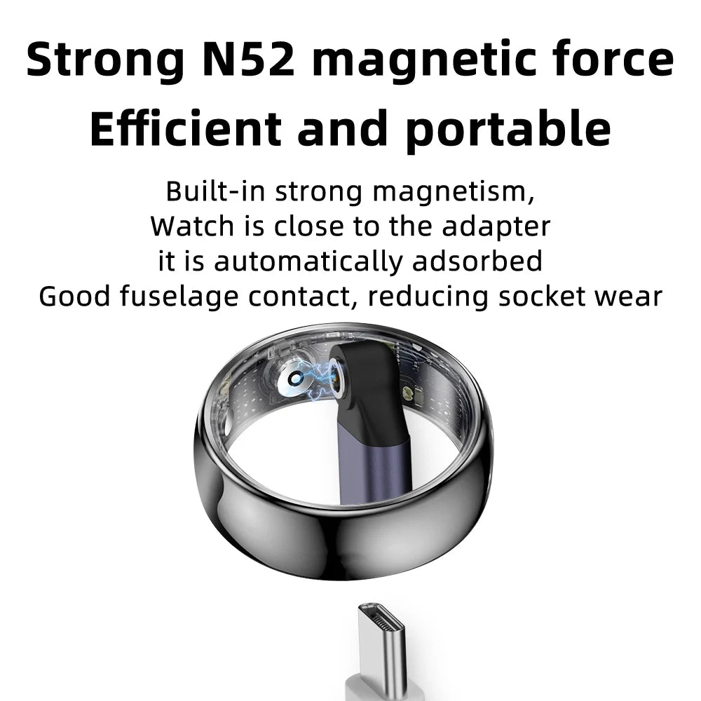 Magnetic Type-C Smart Ring Charging Adapter | Flat Round Smart Ring Charger Oasis Select