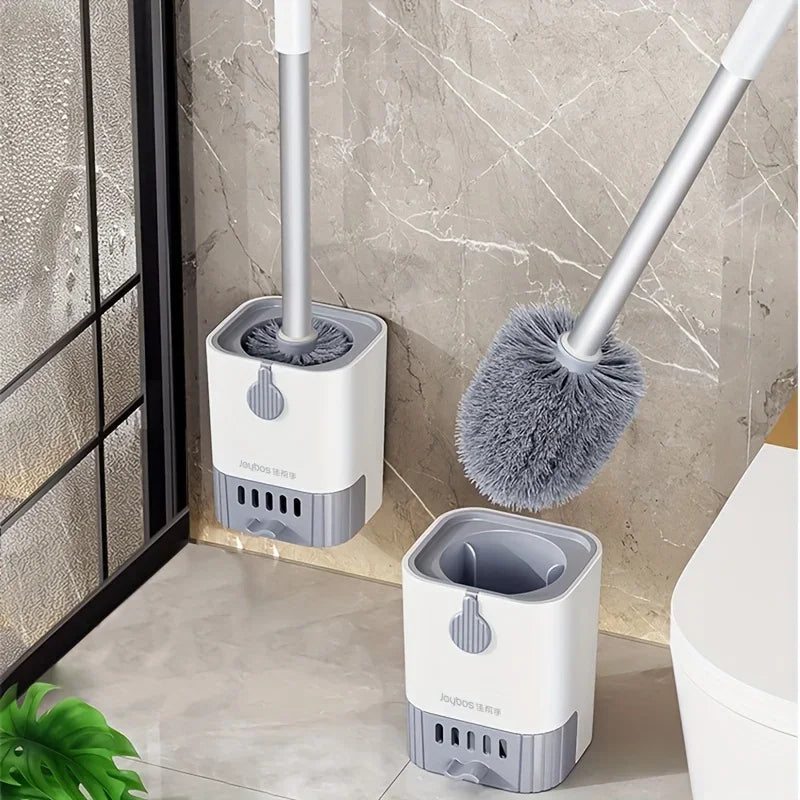 Toilet Cleaning Brush Without Dead Ends Plastic Wall Mounted Toilet Brush Bathroom Accessories Punch Free Cleaning Tool Oasis Select