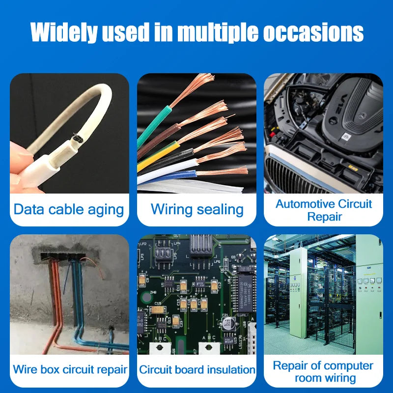 15/60ML Liquid Glue Electrical Insulation Paste Wire Cable Coat Fix Line Glue Home Electric Line Repair Insulation Sealant Oasis Select