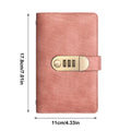 Money Book for Cash Saving Savings Challenges Book with Combination Lock Budget Planner 100 Pages Wallet Organizer for Travel Oasis Select Pink
