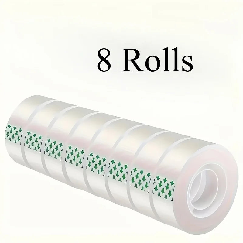 6/8 Rolls, Super Strong Transparent Tape,used for Gift Packaging, Moving, Office,Crafts-Very Suitable for Homes,office Supplies Oasis Select 8Roll