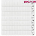 100-300PCS Transparent Stainless Steel Self-Adhesive Hooks Bathroom Towel Clothes Storage Sticker Hooks Key Hangers Storage Oasis Select 300PCS