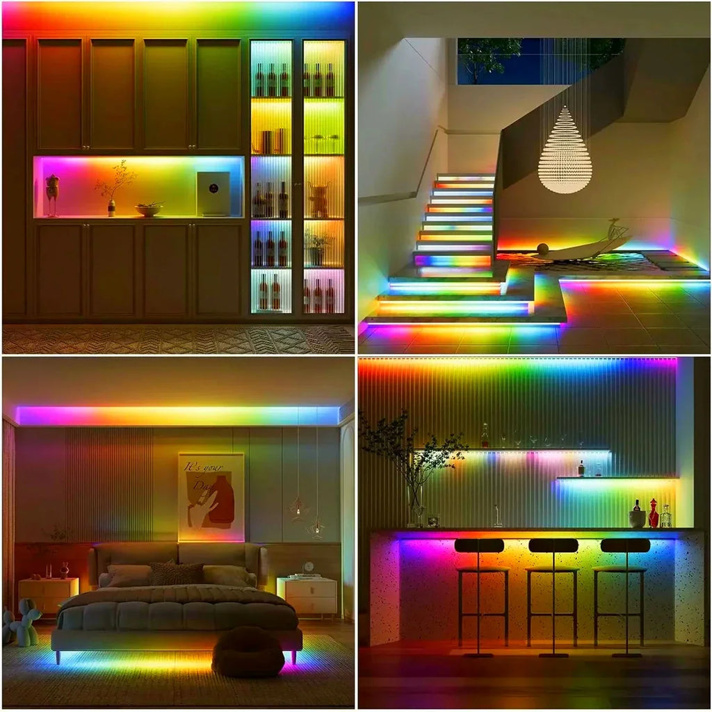 12V Tuya Smart Life App Control RGBIC COB LED Strip Light DIY Addressable WS2811 IC Flexible Tape Ambinet Light for Alexa Google Oasis Select