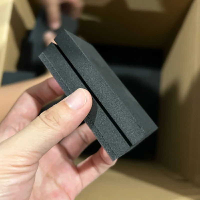 Novel Black Finish Damage-Resistant Car Ceramic Coating Tool, Nano-Coat Sponge Pad for Auto Glass Paint Application Oasis Select