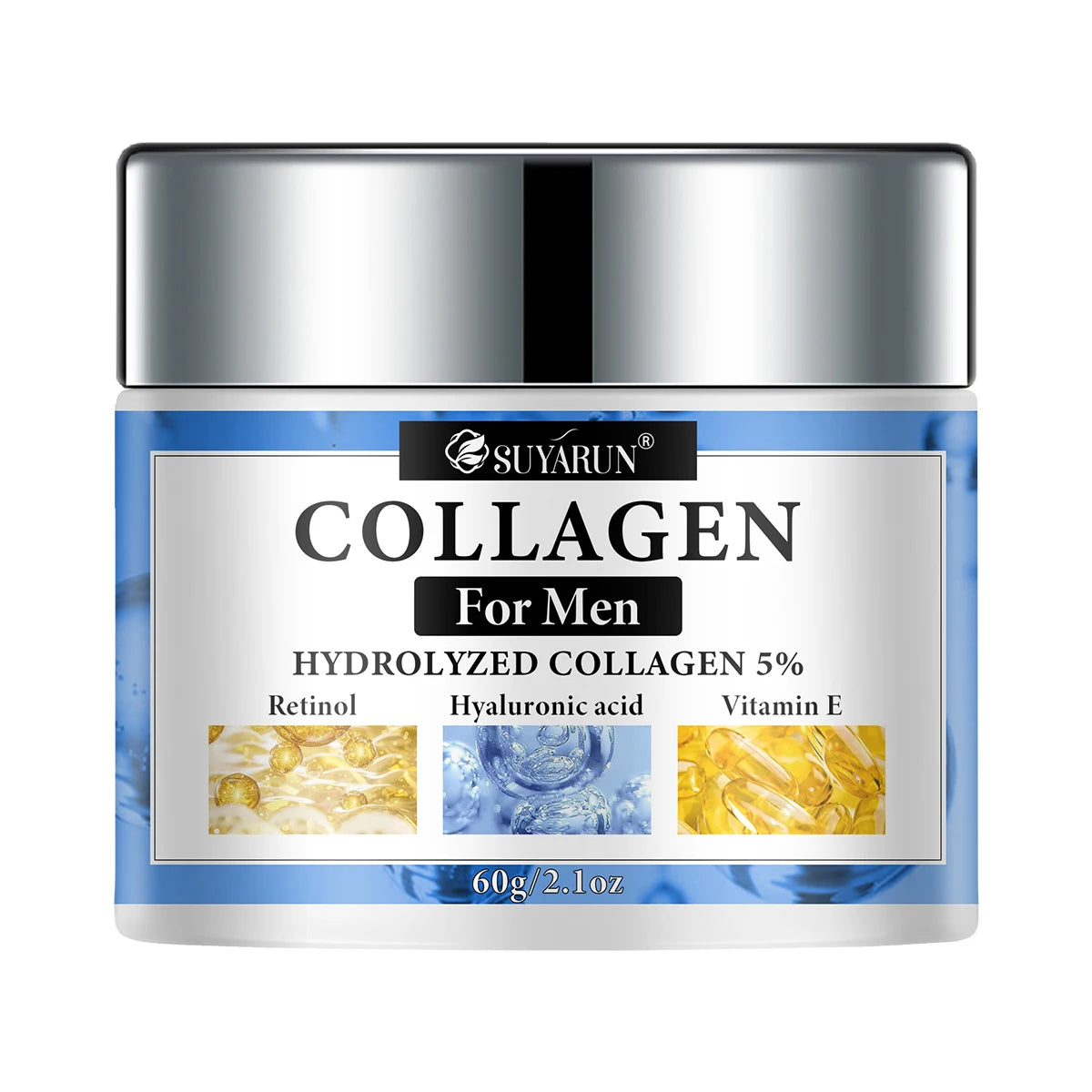 SUYARUN Retinol & Collagen Face Cream – Men's Moisturizer Men's Face Cream Oasis Select 60g