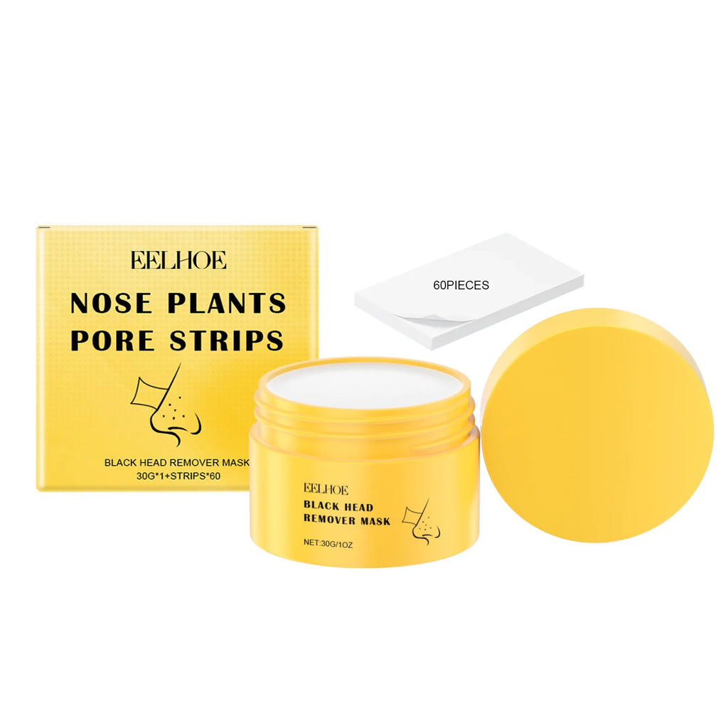 EELHOE Blackhead Remover Peel-Off Nose Strips – Deep Pore Cleanse Blackhead Nose Strips Oasis Select 30g x Strips 60