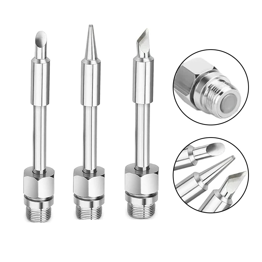 3PCS Soldering Iron Tips 510 Interface Soldering Iron Head Portable Soldering Iron Repair Welding Tools Oasis Select