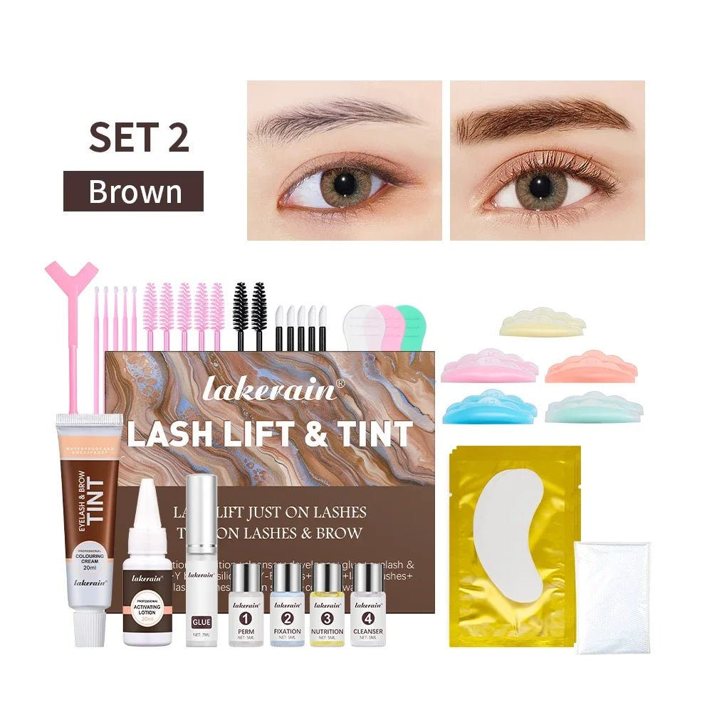 Lash Lift and Tint Kit Professional Eyelash Lifting Calia Perming Lashes Tint Brow Dye Eyes Makeup Tools Dropshipping Oasis Select 2
