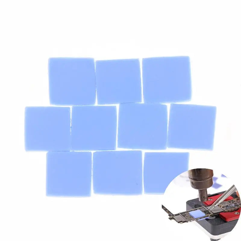 Thermal Insulating Silicone Sheet 100Pcs for CPU IC GPU Repair Precutting Mat High Performance Heat Dissipation Oasis Select