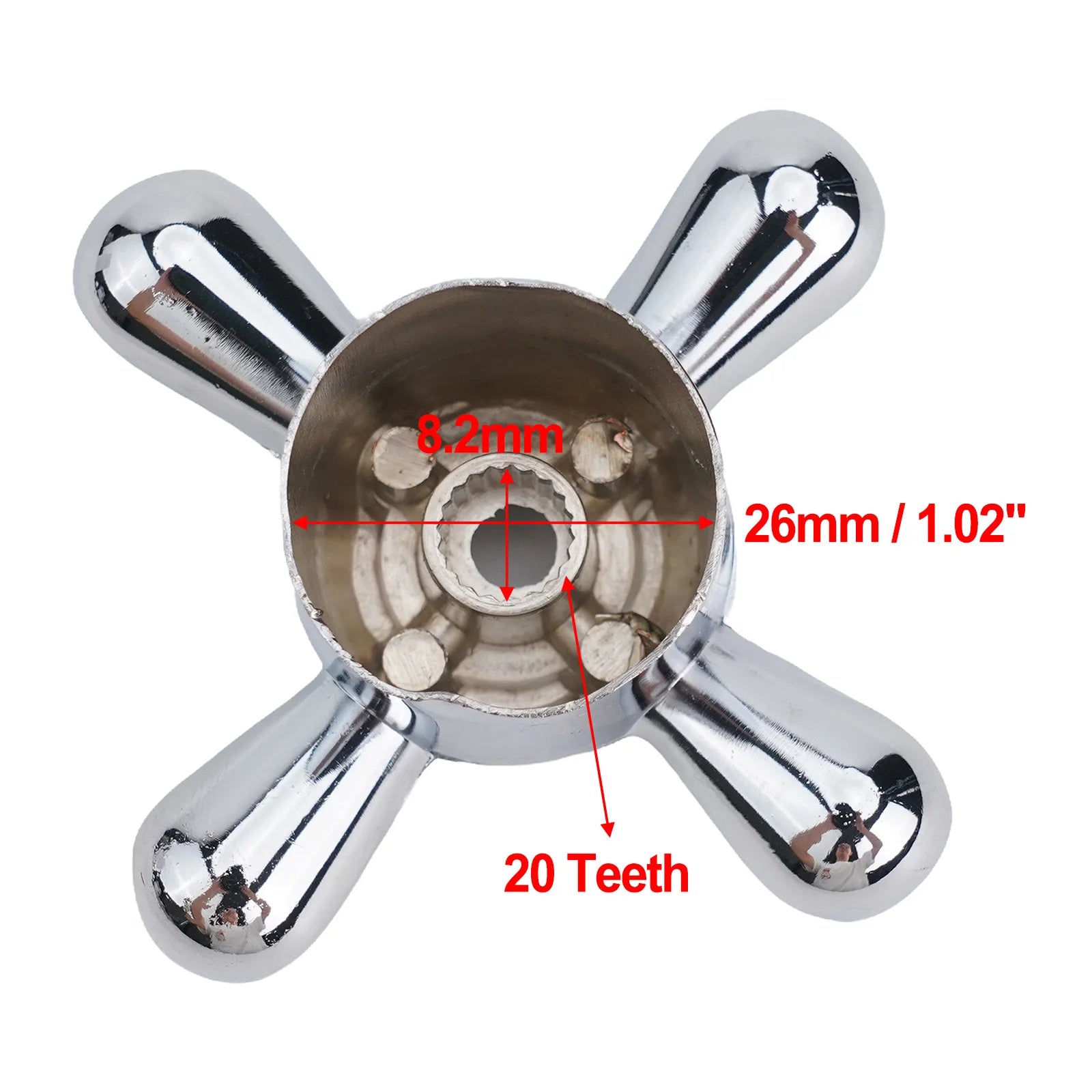 Cross Faucet Handle Knobs – Alloy Replacement Tap Kit 2-Pack Faucet Handle Knob Oasis Select