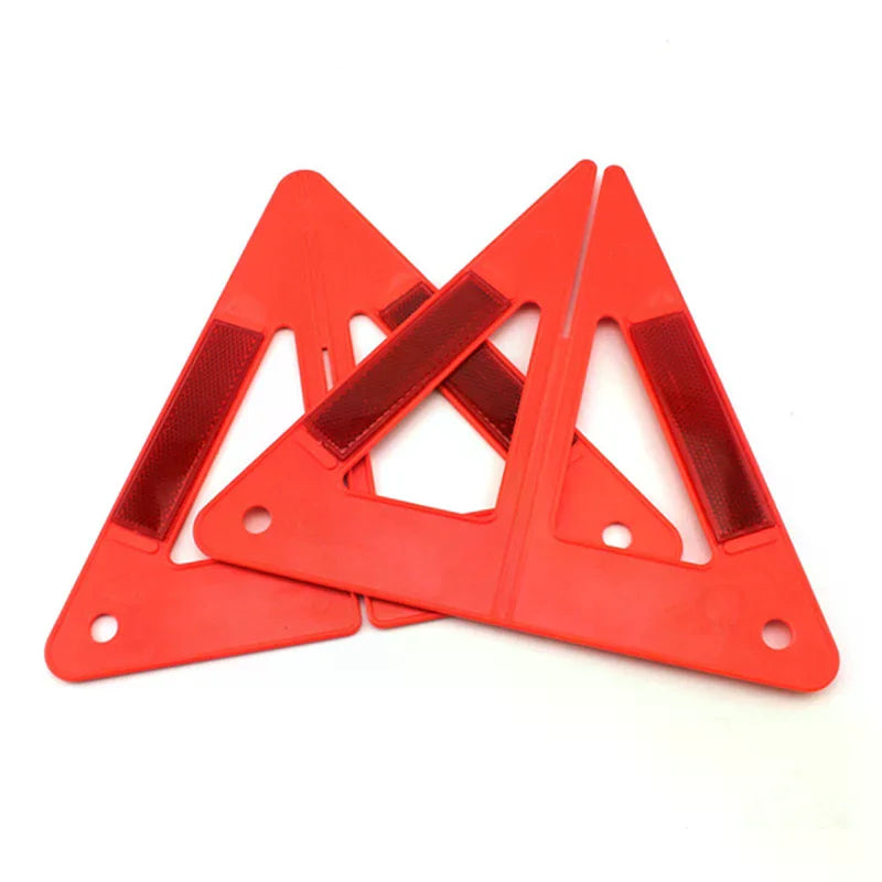 Portable Car Auto Reflective Traffic Warning Sign Triangle Foldable Solid Standing Tripod Road Emergency StandbyCar Accessories Oasis Select