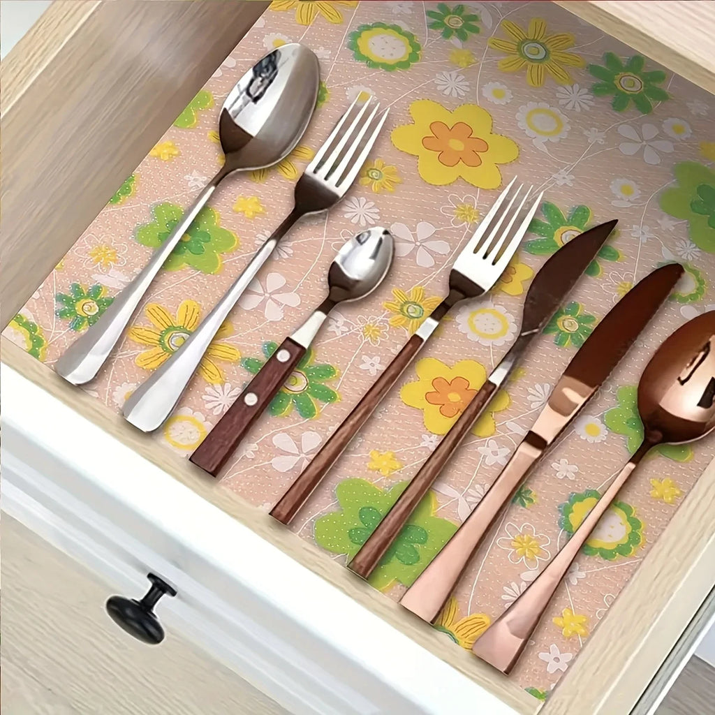 4pcs Non-Slip Refrigerator Mats with Thermal Insulation - Anti-Slip Shelf & Drawer Mats for Kitchen - Ideal Housewarming Gift Oasis Select
