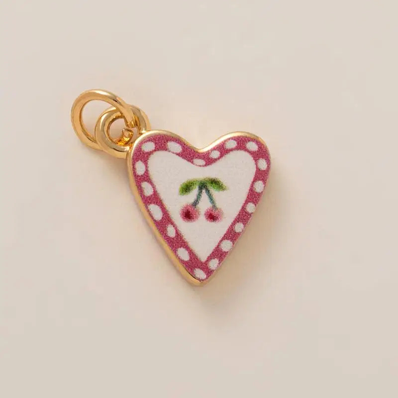 DIY Butterfly Flower Pendant – Gold-Plated Color Block Charm