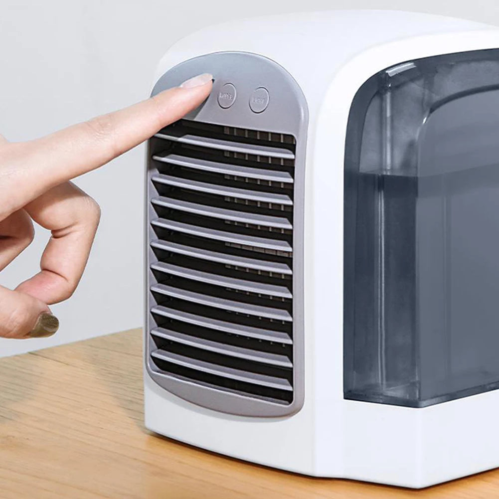 USB Air Conditioner 3 Gear Water-Cooled Air Cooling Machine Personal Portable Desktop Fan 380ml Tank Cooling Fan for Home Office Oasis Select