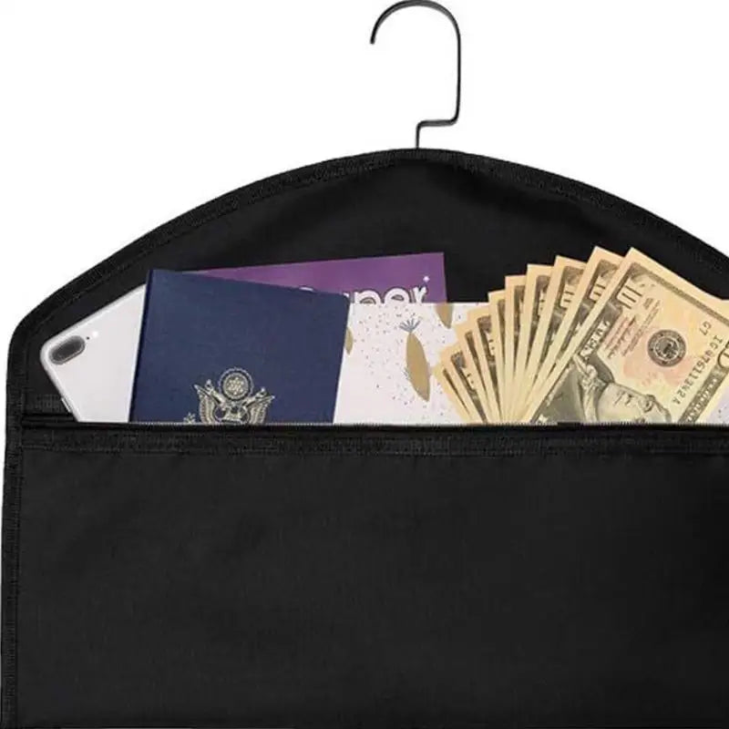 Hide Pocket Safe Hanger Hanger Diversion Safe covert Pocket Fireproof Waterproof Closet Diversion Safe Valuables Storage Bag Oasis Select