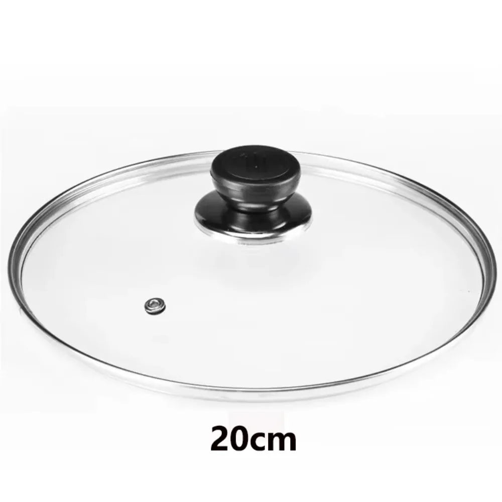 Durable Universal Pot Cover Tempered Glass Visible Pot Lid Knob Stainless Steel Frying Pan Cover Kitchen Accessories Oasis Select Diamerter 20cm