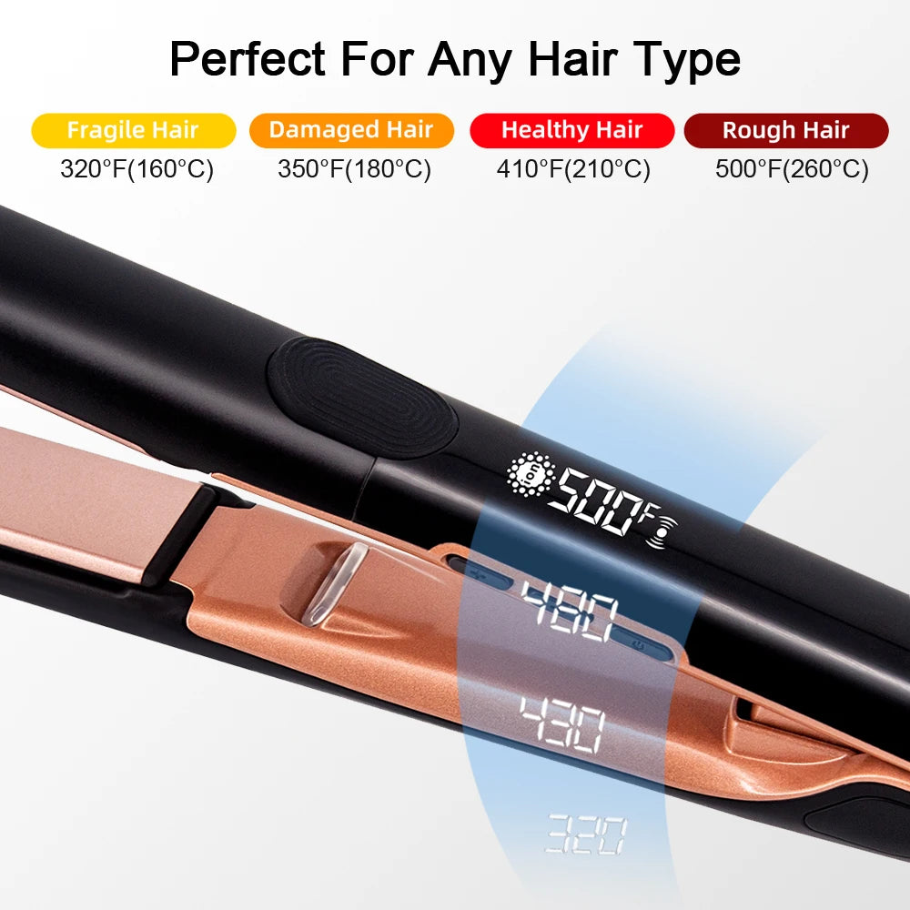 URGGU Plasma Hair Straightener 260°C Ceramic Flat Iron