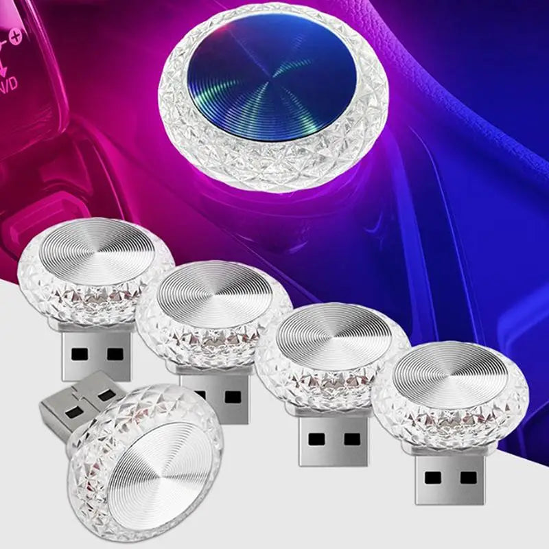 USB Mini LED Ambient Light Portable Car Interior Atmosphere Lamp Decorative Environment Light Plug Play For Auto Computer Oasis Select